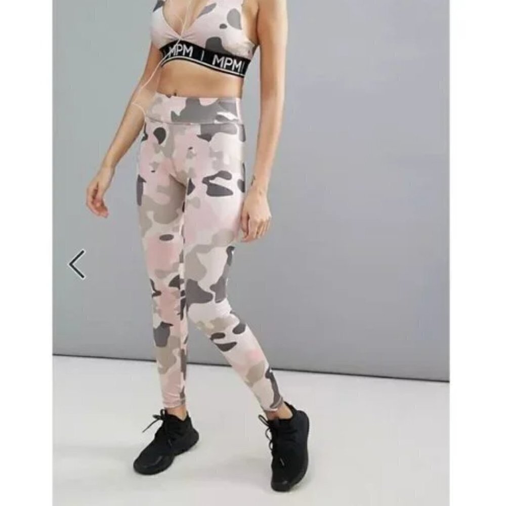 MinkPink Camo Print Active Survivor Leggings, Size XS